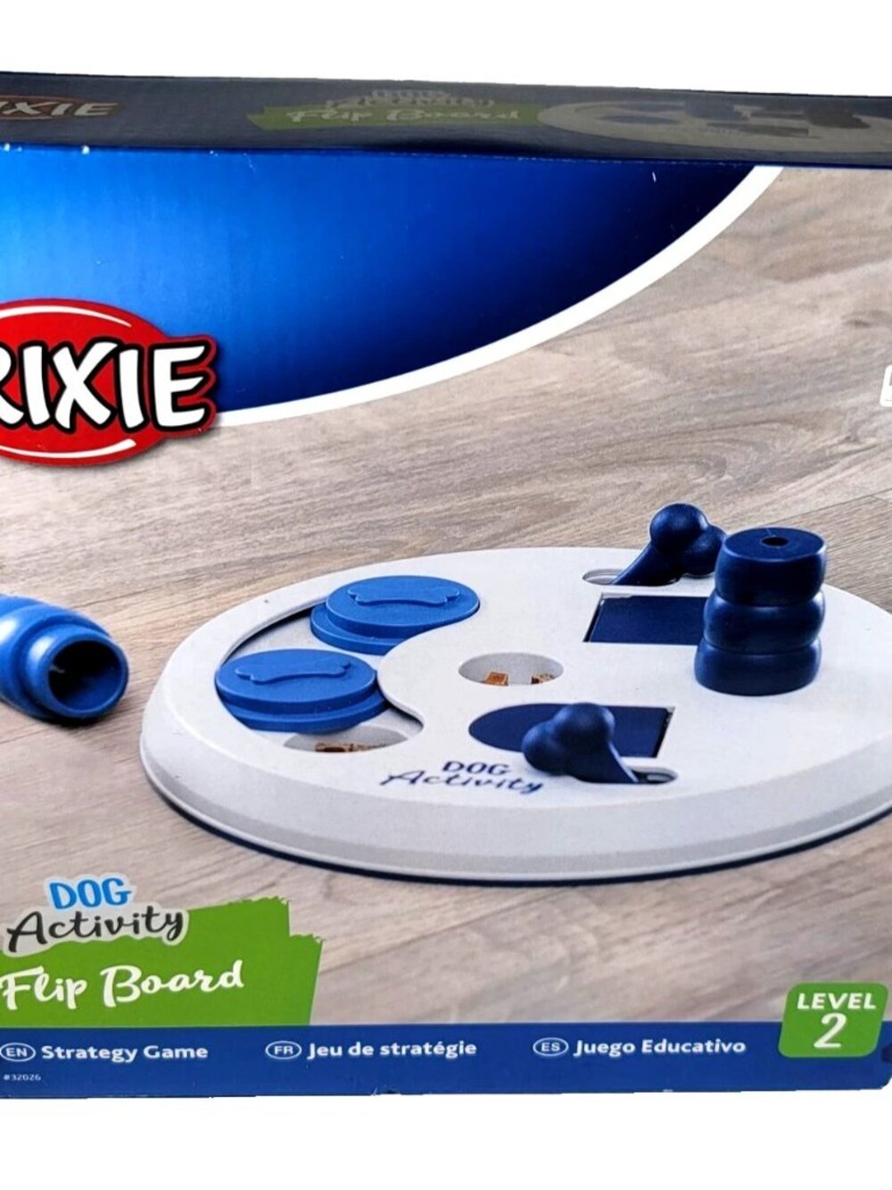Trixie Pet Dog Activity Strategy Game Flip Board Level 2 Toy Puzzle